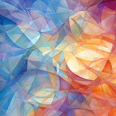 abstract prism-like patterns representing a celestial waltz