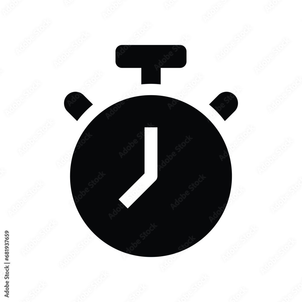 Sticker stopwatch vector icon