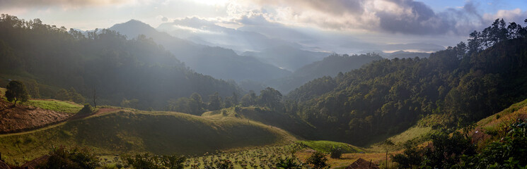 Obraz premium landscape and sky background