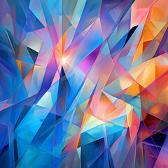 abstract prism-like patterns representing a celestial waltz