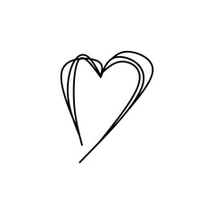 Heart Sketch Outline