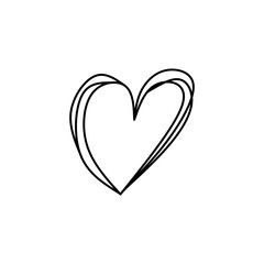 Heart Sketch Outline