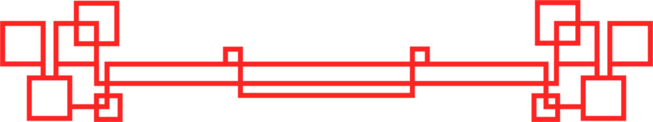 Asian Simple Border Illustration Isolated Background