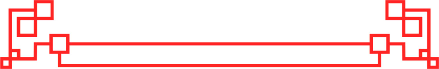 Obraz premium Asian Simple Border Illustration Isolated Background