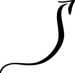 arrow hand drawn line