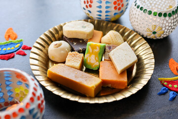 Diwali sweets Gujiya barfi Motichoor Laddu Rasmalai Indian sweet dessert mithai festival dish Dussehra Holi ganesh chaturthi Ram navami Durga puja durga ashtami Navratri Mumbai Kerala India Sri Lanka