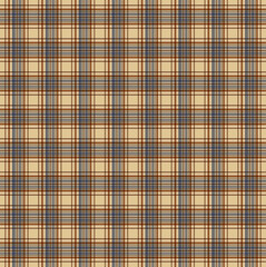 Blue and Beige Basic Plaid Seamless Tile