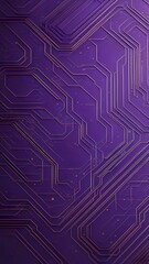 Obraz premium Close up of a Purplehigh tech circuit board background illustration. AI generated.