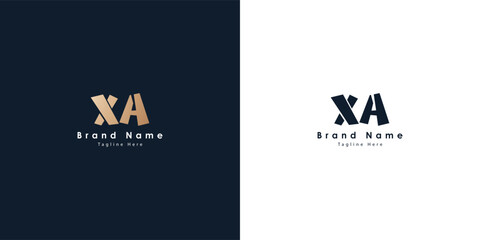 XA Letters vector logo design