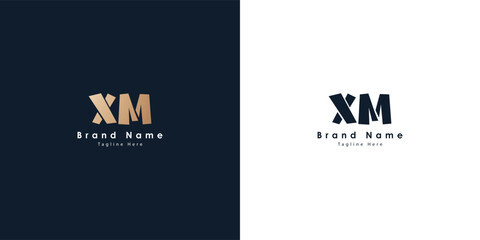 XM Letters vector logo design