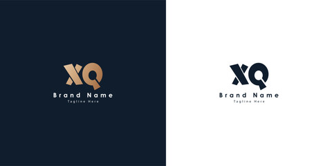 XQ Letters vector logo design