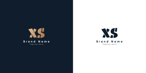 XS Letters vector logo design