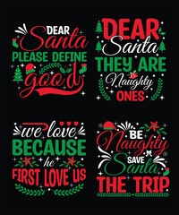Vector christmas t shirt design bundle christmas t shirt quotes about christmas.