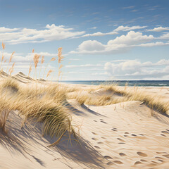 linear representations of sandy coastal dunes