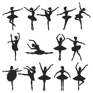 Ballet silhouette illustration