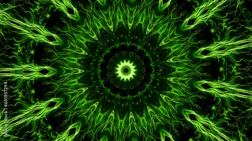 Poster animation of pattern with energy lines in space. animation. hypnotic pattern with moving luminous th