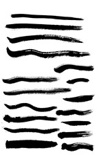 A set of brushes vector material