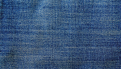 Naklejka premium Denim blue jeans fabric texture. Raw blue denim background. Classic blue Denim jeans cloth detail