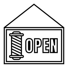 barbershop open sign