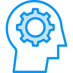 Mind setting vector line icon .svg