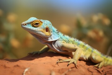 Lizard in Africa. Wildlife scene from nature. Animal in the habitat.