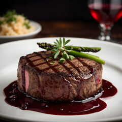 Filet Mignon with Red Wine Reduction - Elegant Beef Delight