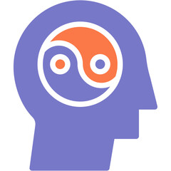 Yin yang.sv vector line icon .svg