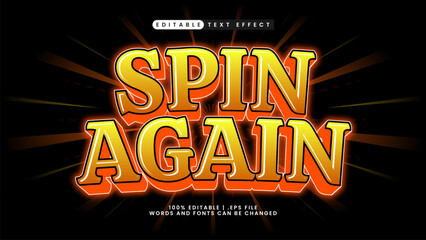 spin again text effect