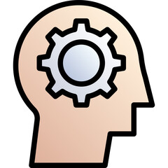 Mind setting vector line icon .svg