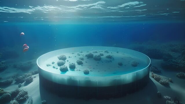 A computerized algorithm monitoring the oceans for any changes in water temperature acidification and other factors. . .