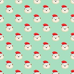 seamless pattern with santa claus