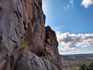 Fototapeta na wymiar Rocks in Mission Gorge Climbing Area