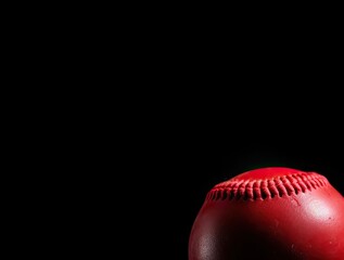 Majestic Red Baseball Generative AI