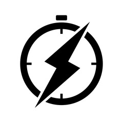 Fast Time Icon Design Template