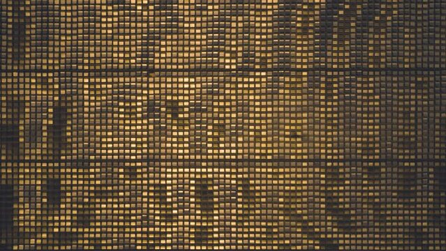 Sunset Reflected in Kinetic Sculpture