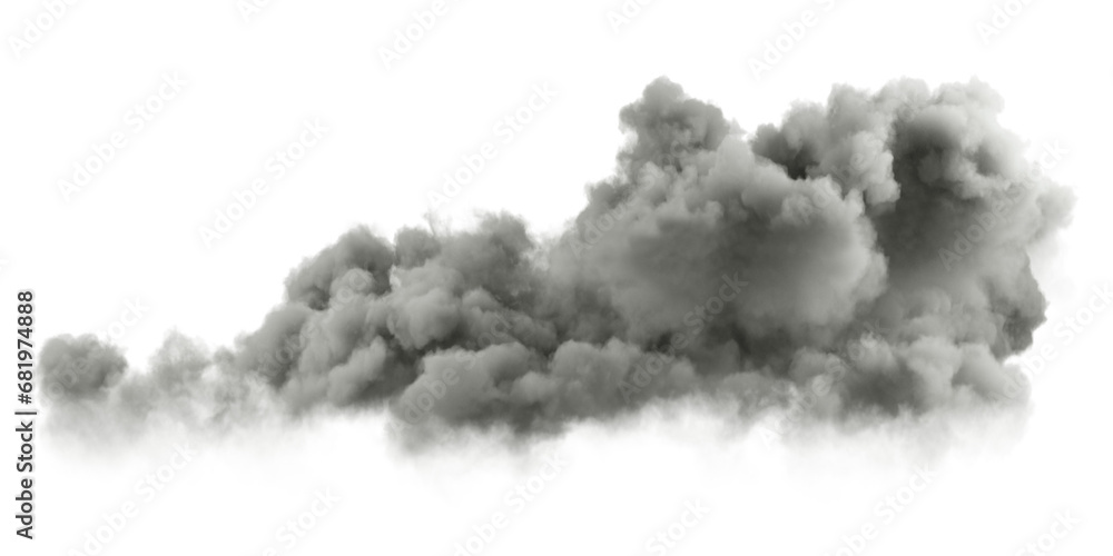 Poster cut-out storm clouds weather flowing isolated backgrounds 3d rendering png