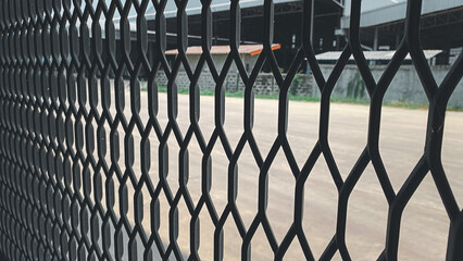 There is a steel mesh background to prevent intrusion and space. - obrazy, fototapety, plakaty