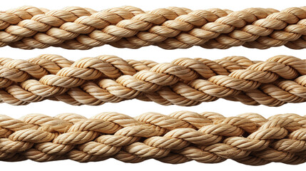 Fototapeta premium thick ropes woven in different ways