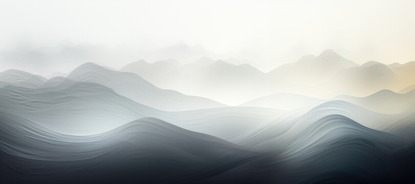 An abstract background image showcases dynamic waves with a gradient, enveloped in a foggy atmosphere, creating a visually intriguing and atmospheric composition. Illustration