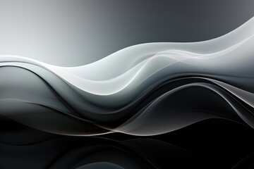 In an abstract background image, silky waves are accentuated by a seamless and visually pleasing gradient, creating a smooth and harmonious composition. Illustration