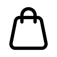 shopping bag line icon