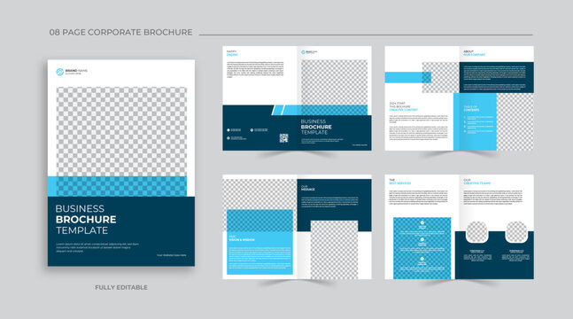 company profile business brochure template layout design
