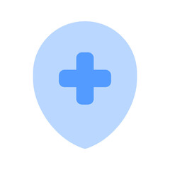 Fototapeta premium hospital duotone icon