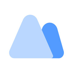 mountain duotone icon