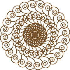 beautiful mandala with vector design 