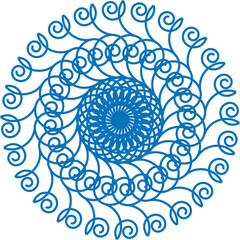 beautiful mandala with vector design 