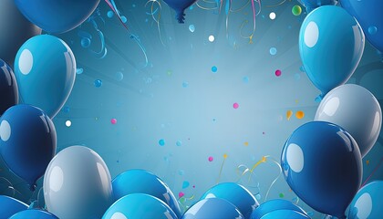 Blue Balloons Background balloon ball ribbon confetti cotillion inflatable billowing look light colours colourful rainbow arched en heaven toddler anniversary party helium gas group larceny fly