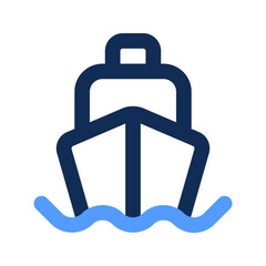 ship outline color icon