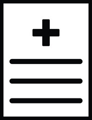 Fototapeta premium Checklist, healthcare, list icon