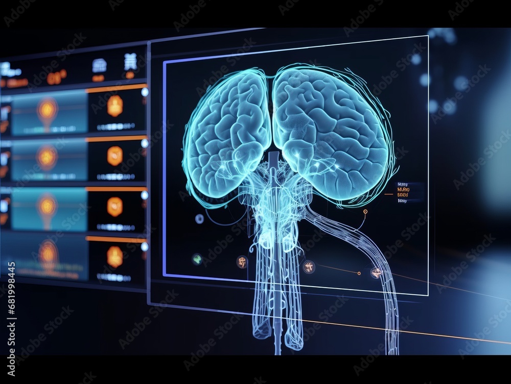 Poster advanced brain imaging technology on display
